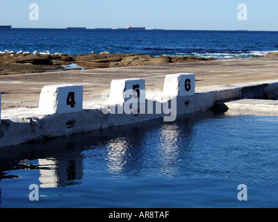 Marine pool Newcastle, New South Wales, Australia. Stock Photo