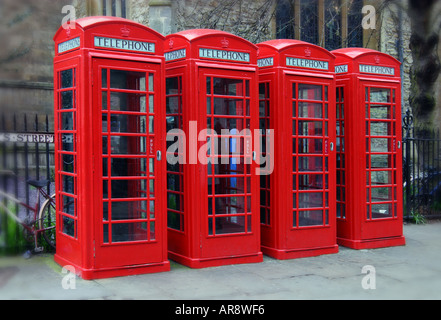 Red Telephone Boxes Stock Photo