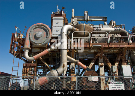 Prototype nuclear reactor for powering airplane Stock Photo