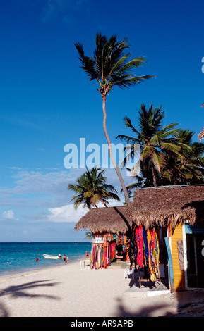 Tourist shops Punta Cana Caribbean Dominican Republic Stock Photo