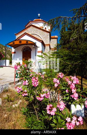 A small Greek Orthodox church at Egnatia near Kavala Greece Stock Photo