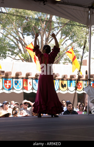 flamenco dancer at the Fiesta de Santa Fe New Mexico the new generation of dancers Stock Photo