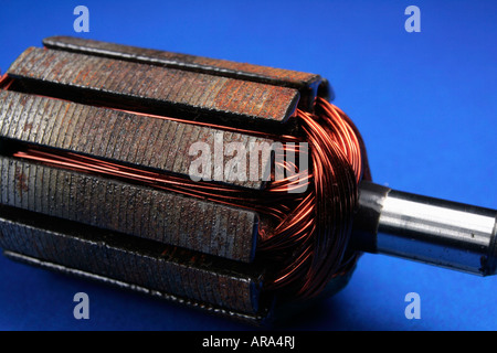 DC electric motor rotor Stock Photo