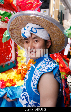 Shaanxi Male Folk Dancer Stock Photo
