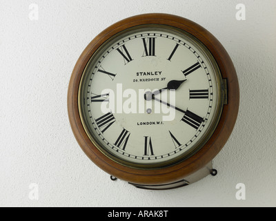 Fusee dial clock circa 1880 Stock Photo