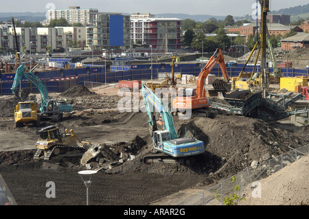 Construction site UK. Stock Photo