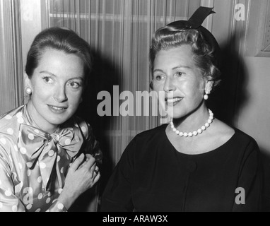 DEBORAH KERR (1921-2007) about 1957 with her daughters Melanie (top