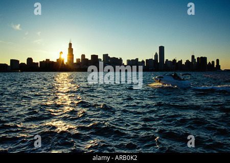 Chicago Skyline, Illinois, USA Stock Photo