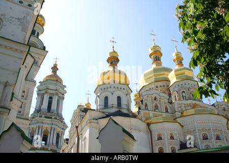 Assumption temple Pecherskaya Lavra religious edifice Kiev Ukraine Stock Photo