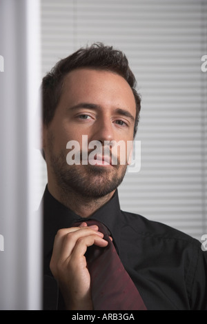 Portrait of Man Indoors Stock Photo