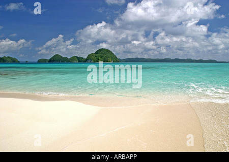 geography / travel, Palau, Island 'Sleeping Gorilla', landscapes, beach,  sea, unnamed islands, near Island Peleliu, Micronesia, Additional-Rights-Clearance-Info-Not-Available Stock Photo