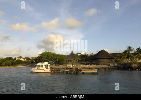 geography / travel, Mauritius, Balaclava, Turtle Bay, beach of Maritim Hotel, landing stage, Additional-Rights-Clearance-Info-Not-Available Stock Photo