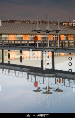 City Quay Reflection Dundee Stock Photo