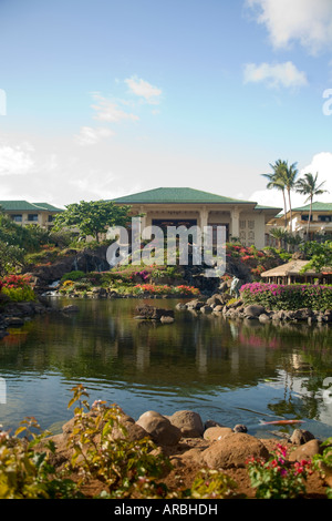 Kauai Hawaii Grand Hyatt Kauai Resort Spa Stock Photo