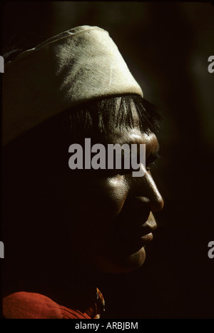 Mexico. Portrait of young Tarahumara indian man Stock Photo