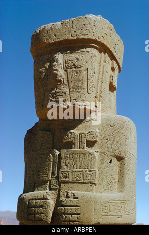 Tiahuanaco, 400-900 AD, Bolivia, South America Stock Photo