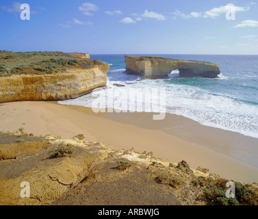 Rock formation known as London Bridge, Great Ocean Road, Victoria, Australia Stock Photo