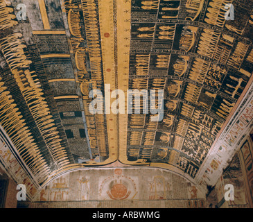 Ramses VI tomb, Valley of the Kings, Thebes, Egypt Stock Photo