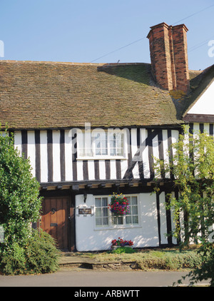 Guy Fawkes' house, formerly the Old Lion Inn, where Gunpowder plotters met, Dunchurch, near Rugby, Warwickshire, England, UK Stock Photo