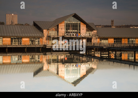 City Quay Reflection Dundee Stock Photo