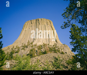 Devil's Tower National Monument, Wyoming, USA Stock Photo