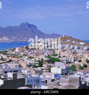 The main port of Mindelo on the island of Sao Vicente, Cape Verde Islands Stock Photo