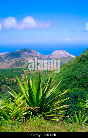 View from Green Mountain, Ascension Island, Mid-Atlantic Stock Photo