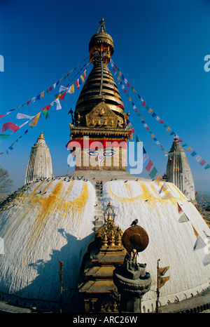 Swayambhunath Stupa (Monkey Temple), Kathmandu, Nepal, Asia Stock Photo