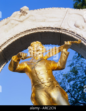 Statue on Strauss monument in Stadt park, Vienna, Austria, Europe Stock Photo