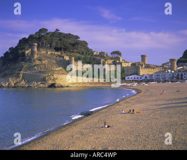 Tossa de Mar, Costa Brava, Catalunya (Catalonia) (Cataluna), Spain, Europe Stock Photo