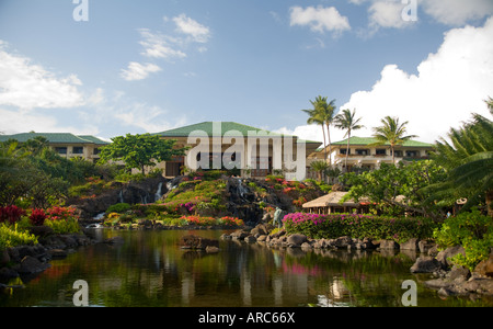 Kauai Hawaii Grand Hyatt Kauai Resort Spa Stock Photo