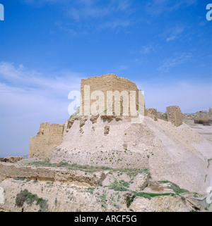 12th century Crusader castle in biblical land of Moab, Kerak, Jordan, Middle East Stock Photo