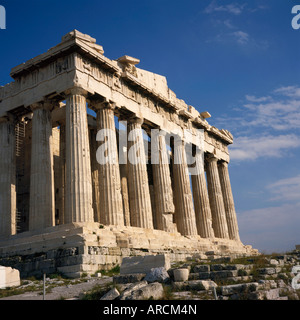 The Parthenon Temple on the Acropolis in Athens, Greece Stock Photo