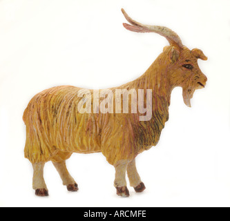 goat plastic farm zoo animals figure cartoon England UK United Kingdom GB Great Britain EU European Union Europe Stock Photo