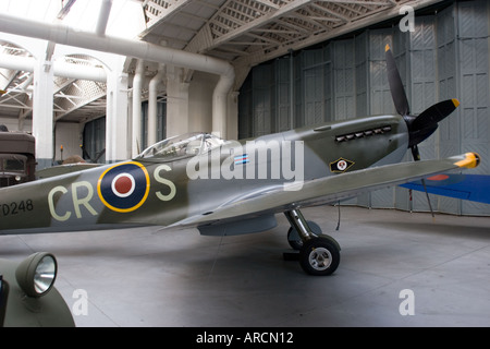WWII military aircraft in Duxford Imperial War Museum, Cambridgeshire, GB UK Stock Photo