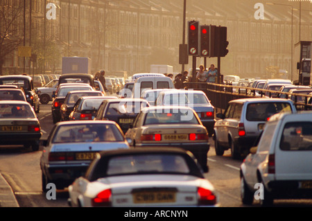 Rush hour traffic jams in London, England, UK Stock Photo