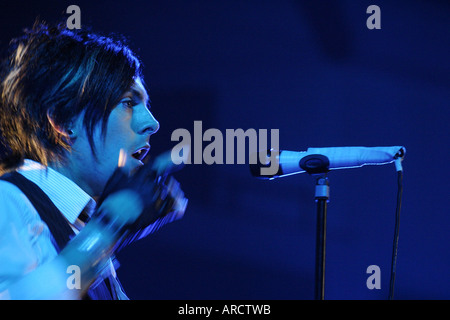 Lost Prophets Performing Cardiff International Arena South Wales Stock Photo