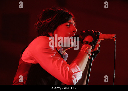 Lost Prophets Performing Cardiff International Arena South Wales Stock Photo