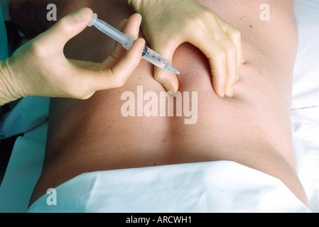 Intramuscular injection Stock Photo