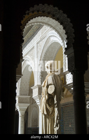 Casa de Pilatos, Santa Cruz district, Seville, Andalusia (Andalucia), Spain, Europe Stock Photo