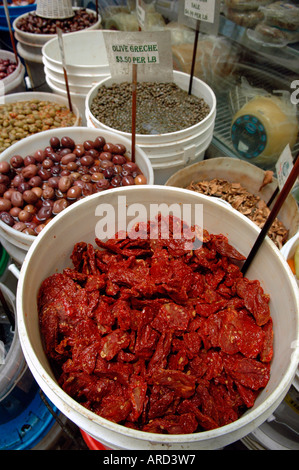 Mike s Deli on Arthur Avenue in the Belmont section of the Bronx Stock Photo