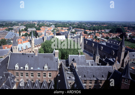 Middelburg, Abtei 'Onze Lieve Vrouwe', Blick vom Abteiturm Stock Photo