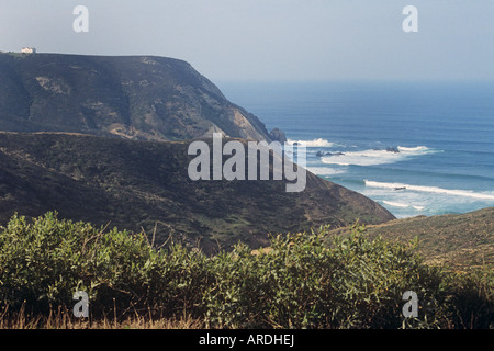 The wild and dramatic west cost of Portugal's Algarve Stock Photo