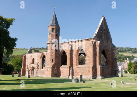 The partial ruin of Fortrose Cathedral on the Black Isle.  XPL 3565-346 Stock Photo