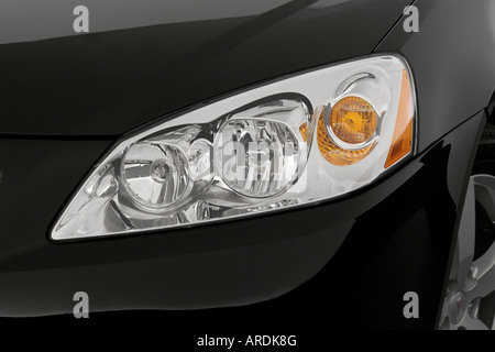 2007 Pontiac G6 GT in Black - Headlight Stock Photo