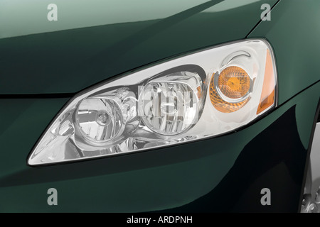 2007 Pontiac G6 GT in Green - Headlight Stock Photo