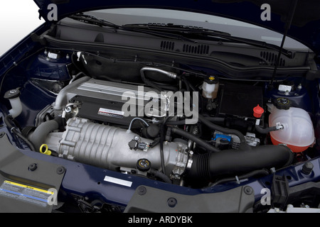 2007 Chevrolet Cobalt SS in Blue - Engine Stock Photo - Alamy