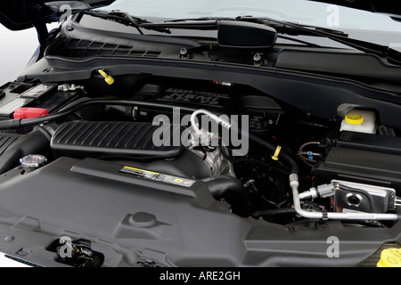 2006 Dodge Durango SLT in Blue - Engine Stock Photo