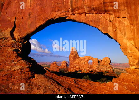 Turret Arch Viewed through North Window Arch Stock Photo