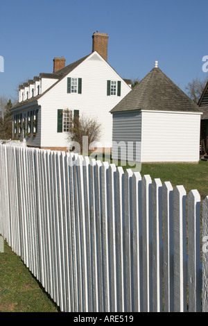 Virginia Colonial National historical Park,historic Yorktown,Main Street,Dudley Digges house,houses,built 1760,VA 121203 0004 Stock Photo